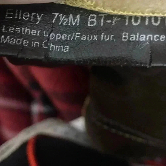 Bare Traps Ellery Brown Leather Suede Faux Fur Boots Size 71/2 - Picture 4 of 4